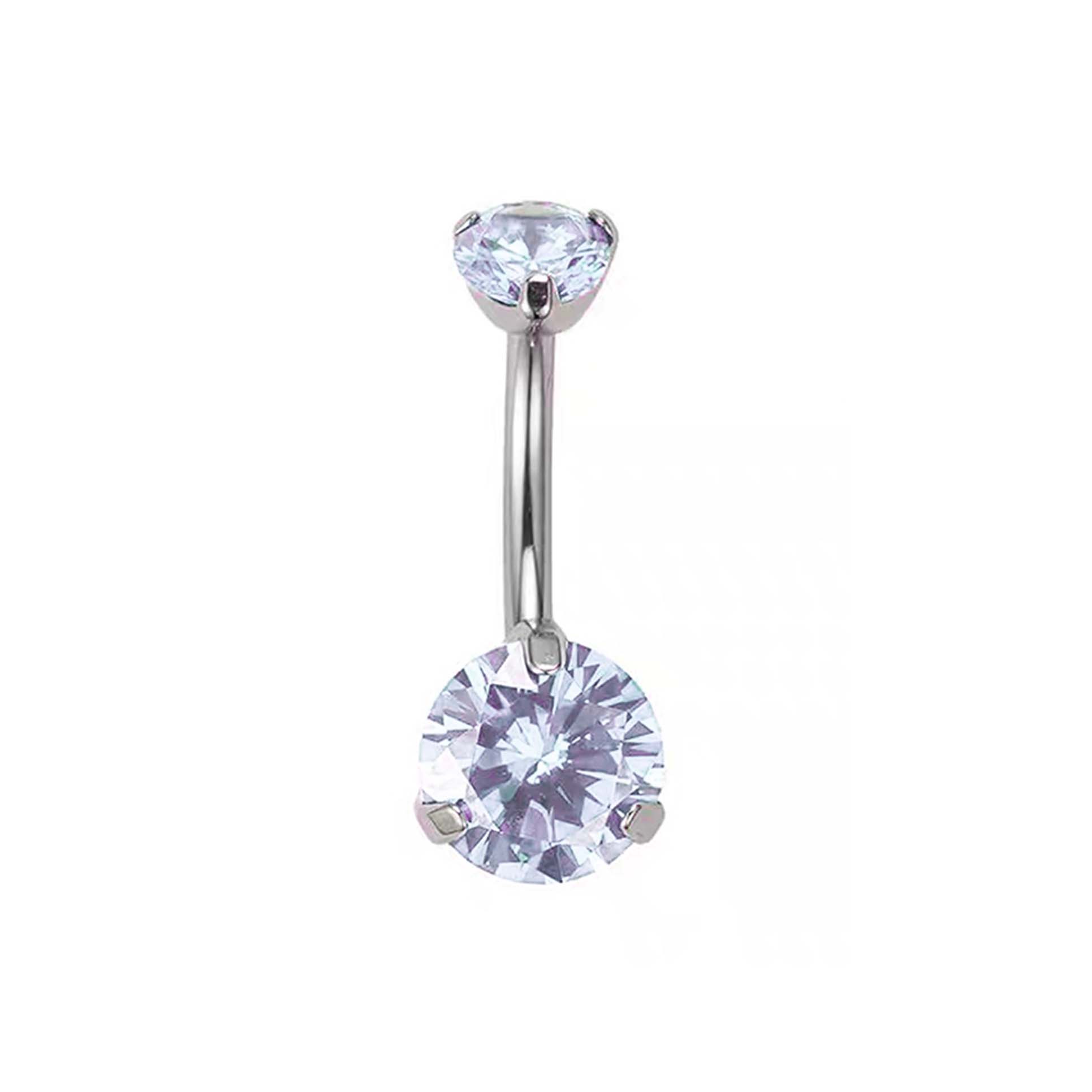 F136 Titanium 3-Prong Navel Ring Belly Button Piercing