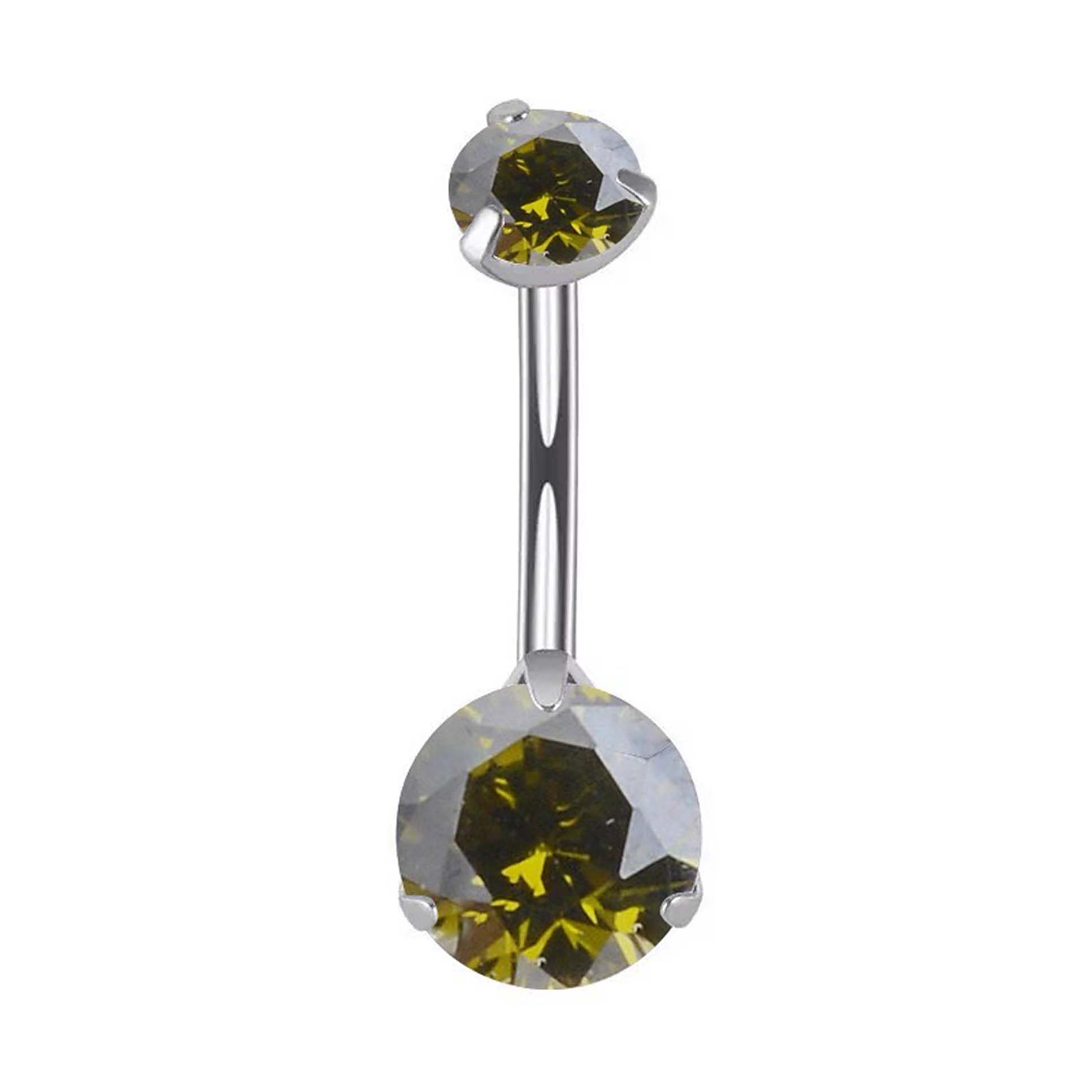 F136 Titanium 3-Prong Navel Ring Belly Button Piercing