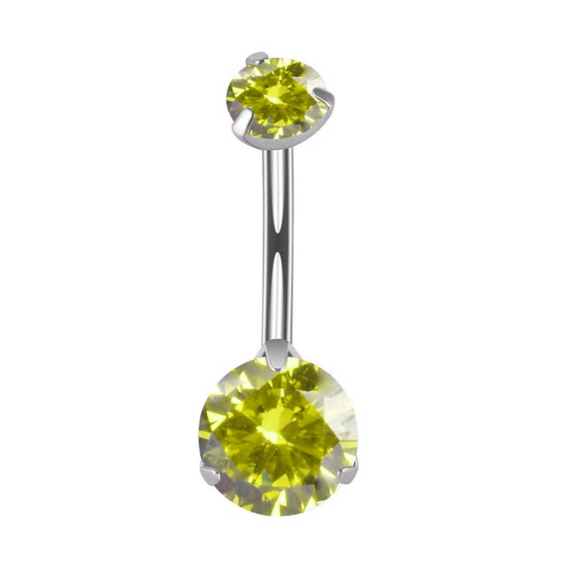 F136 Titanium 3-Prong Navel Ring Belly Button Piercing