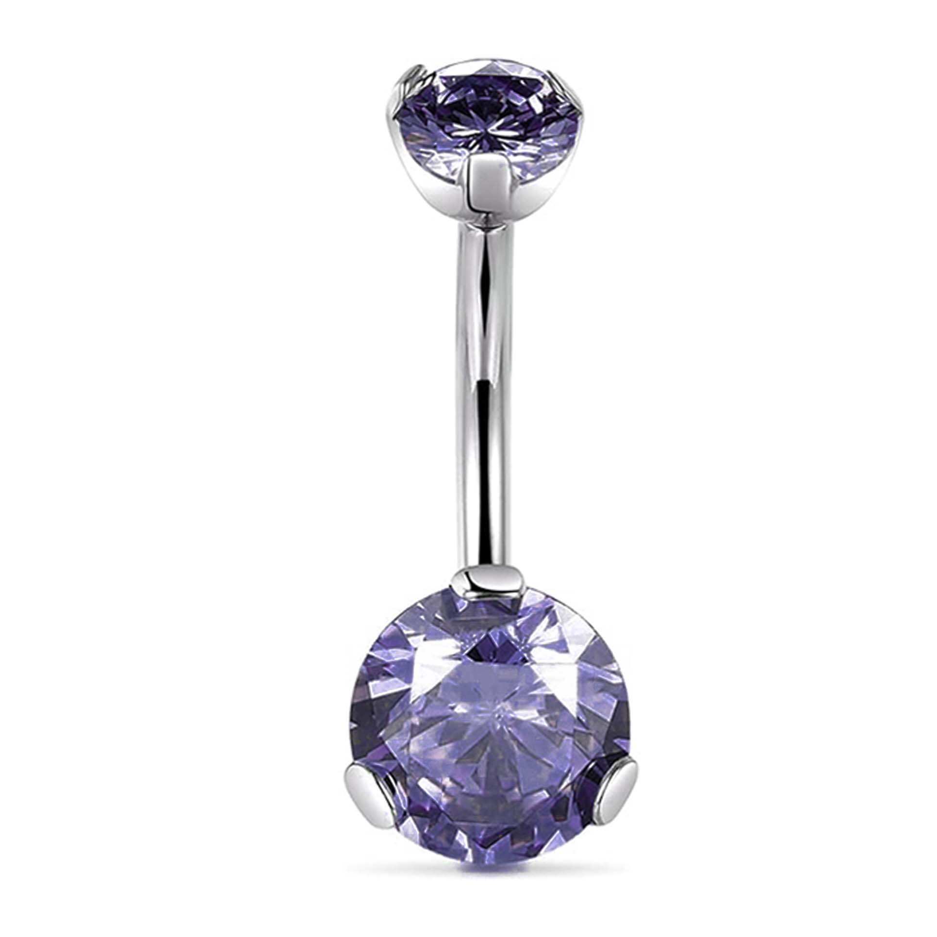 F136 Titanium 3-Prong Navel Ring Belly Button Piercing