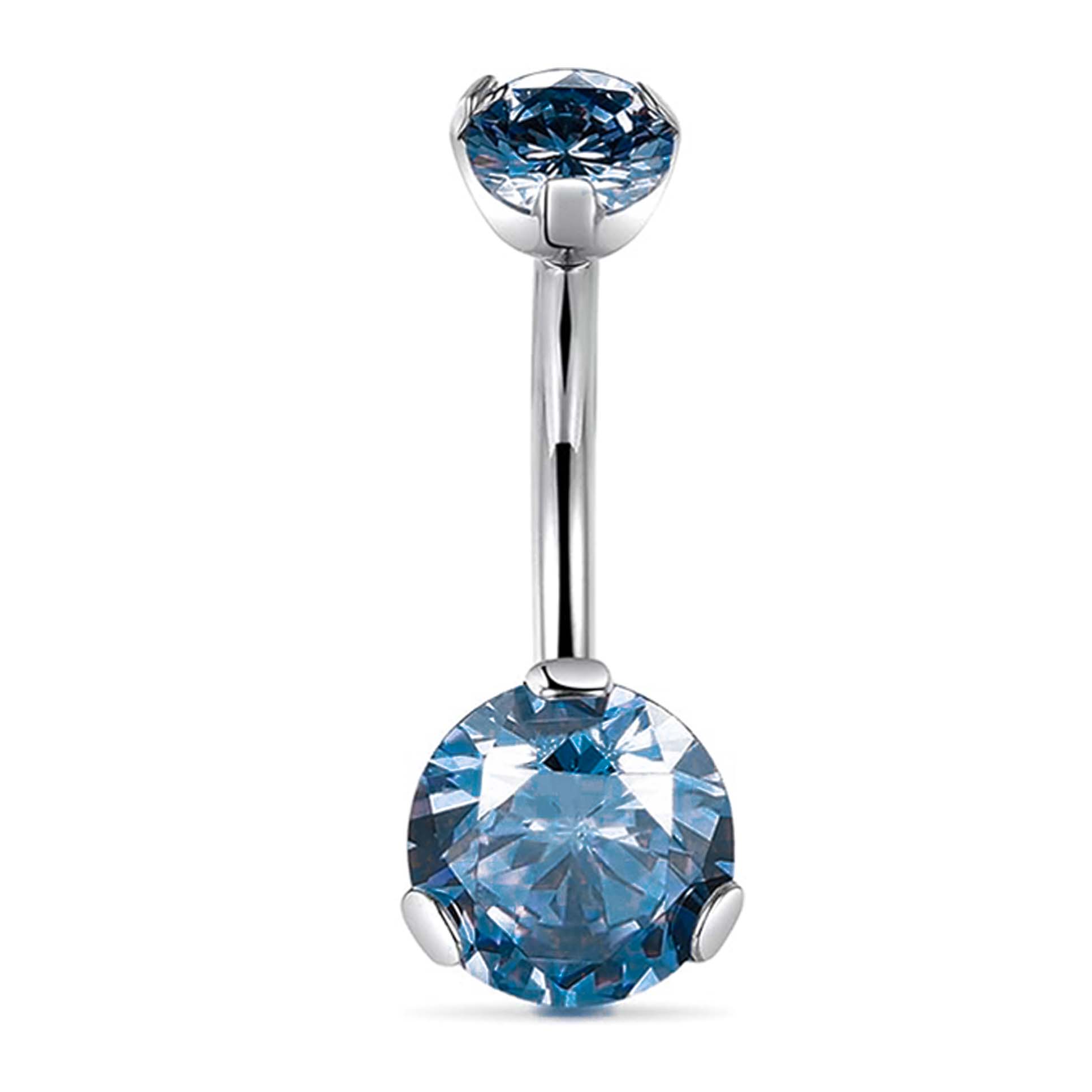F136 Titanium 3-Prong Navel Ring Belly Button Piercing