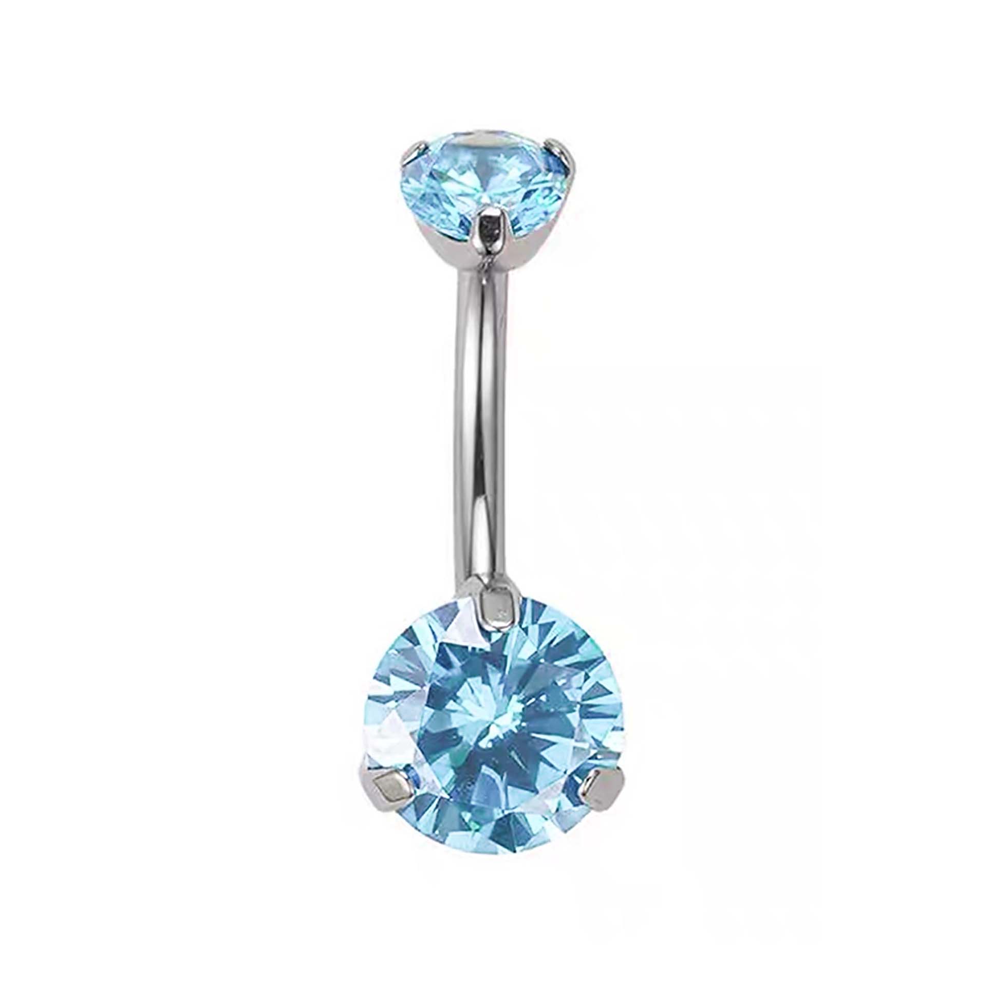 F136 Titanium 3-Prong Navel Ring Belly Button Piercing