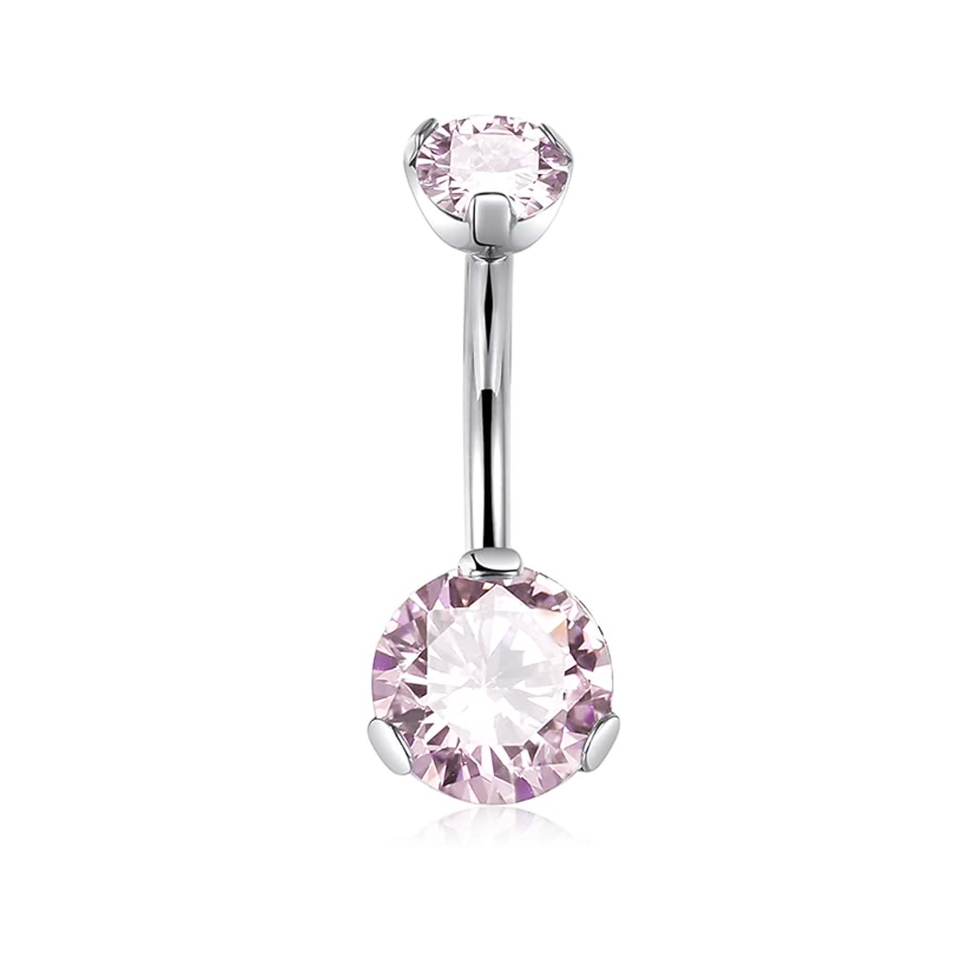 F136 Titanium 3-Prong Navel Ring Belly Button Piercing