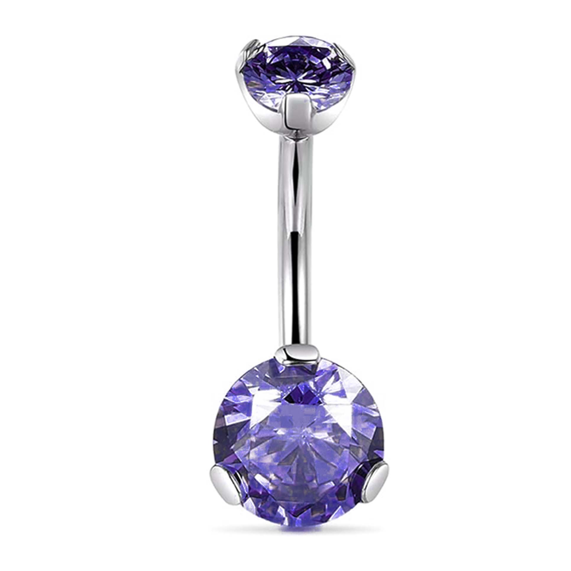F136 Titanium 3-Prong Navel Ring Belly Button Piercing
