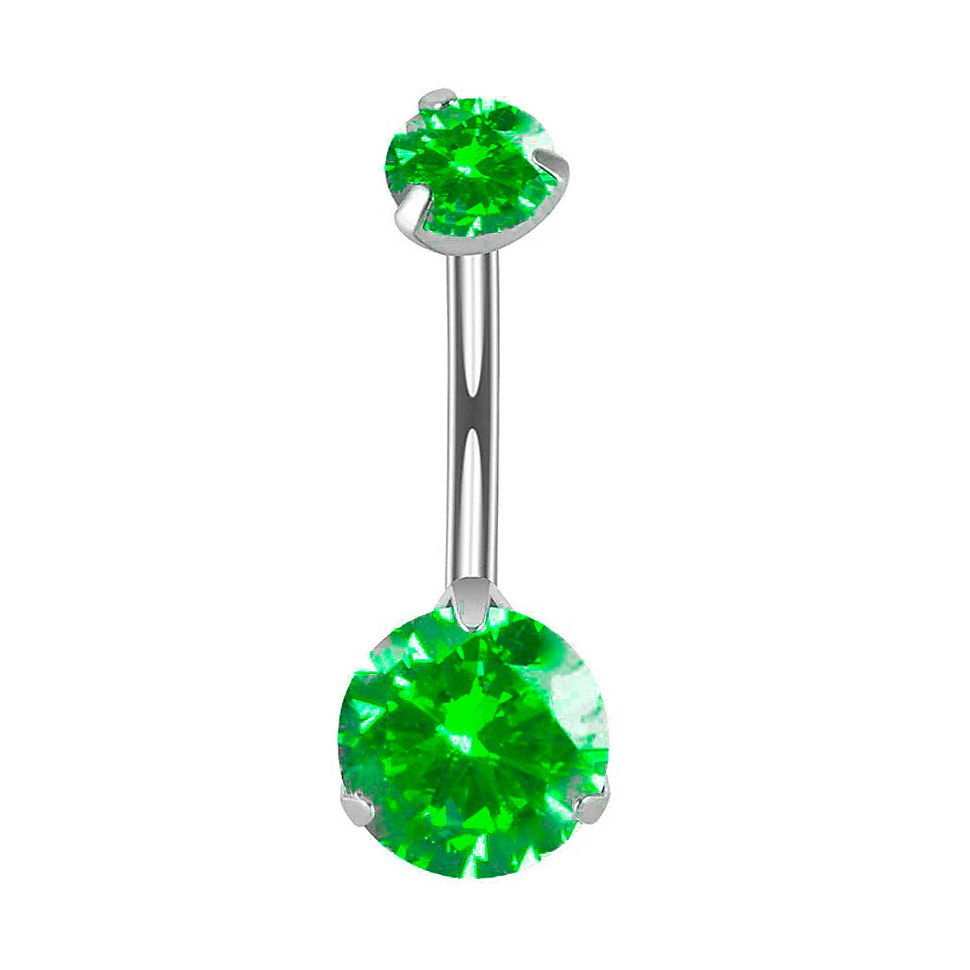 F136 Titanium 3-Prong Navel Ring Belly Button Piercing