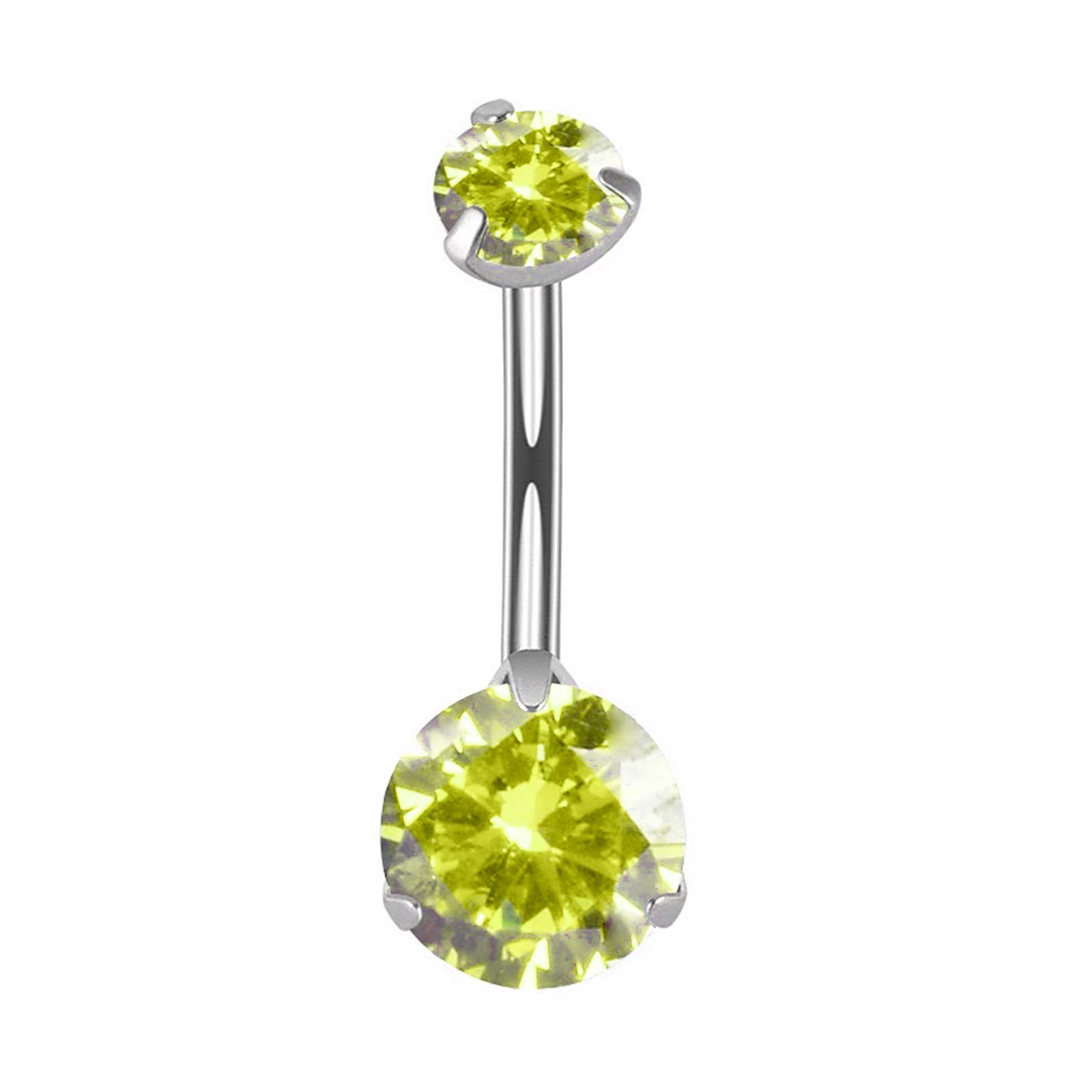 F136 Titanium 3-Prong Navel Ring Belly Button Piercing