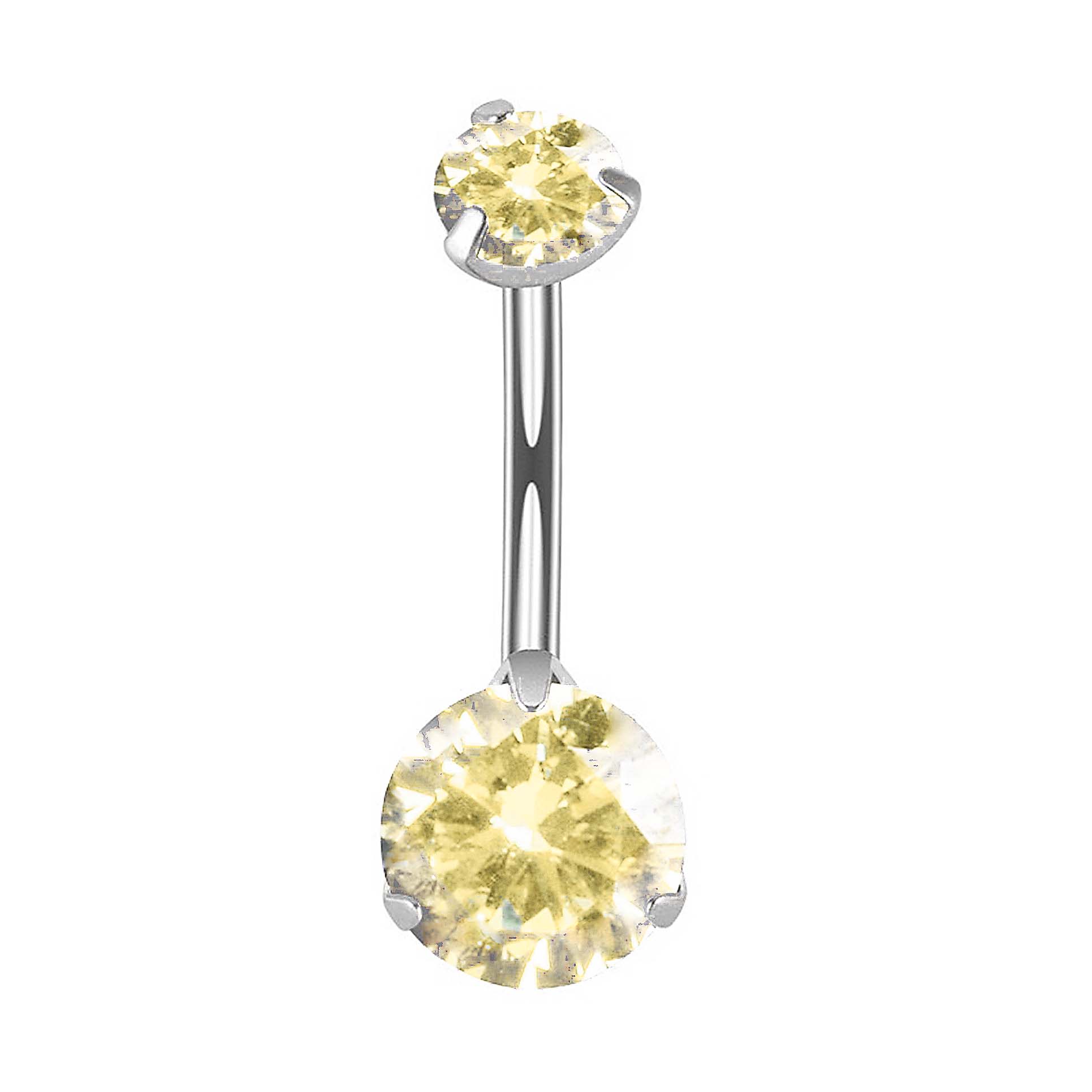 F136 Titanium 3-Prong Navel Ring Belly Button Piercing