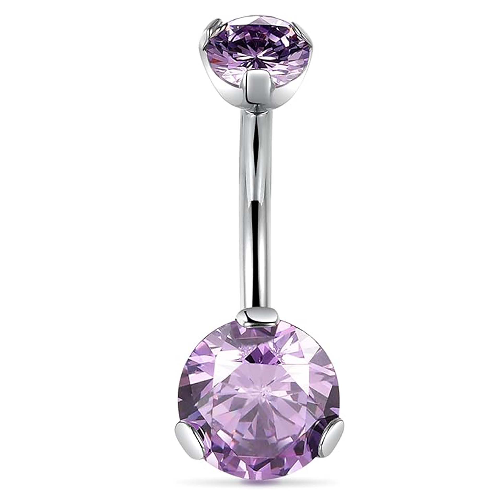 F136 Titanium 3-Prong Navel Ring Belly Button Piercing