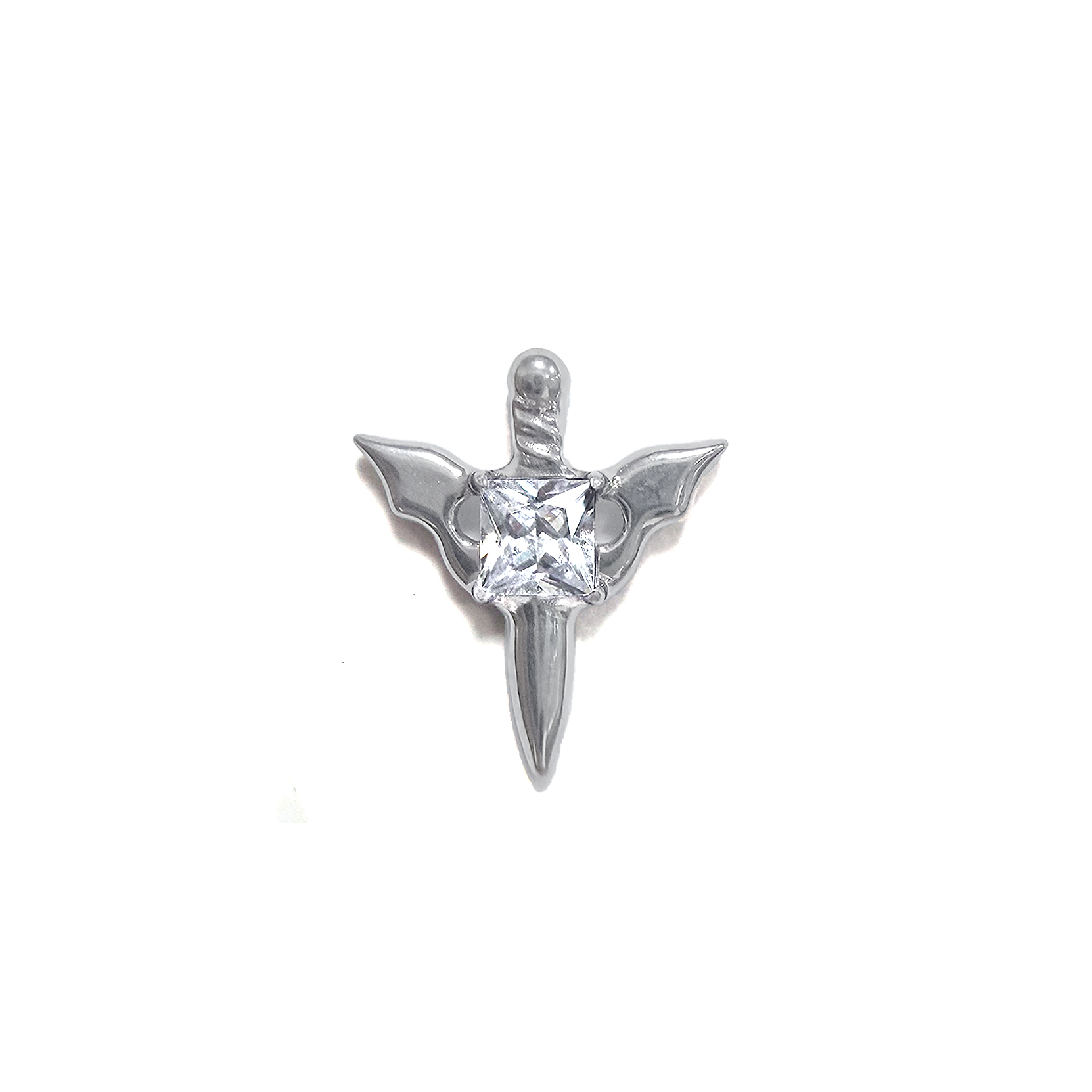 F136 Titanium Angel Blade Ear Stud Helix Cartilage Piercing