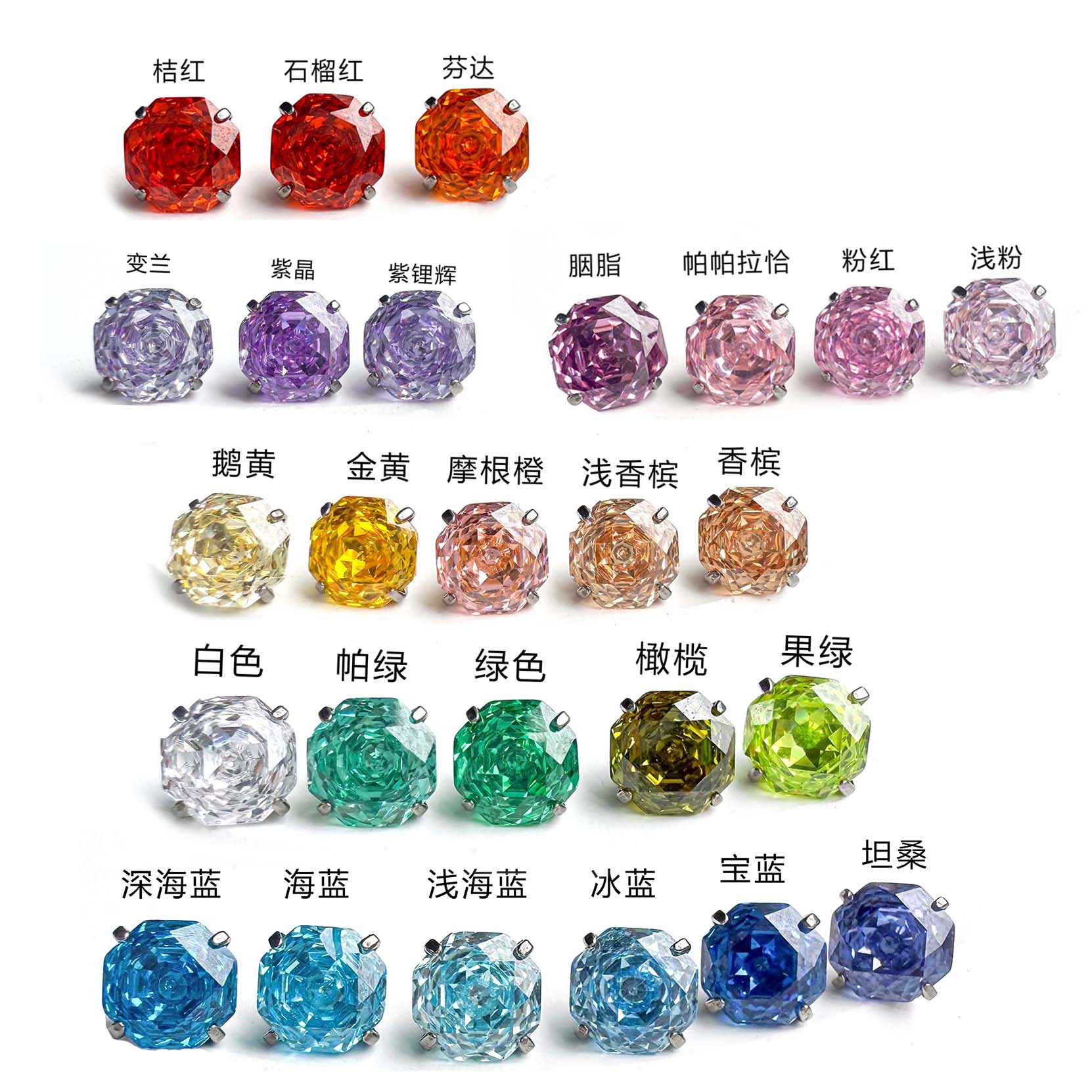 F136 Titanium Solid Rose Ear Stud Helix Cartilage Piercing