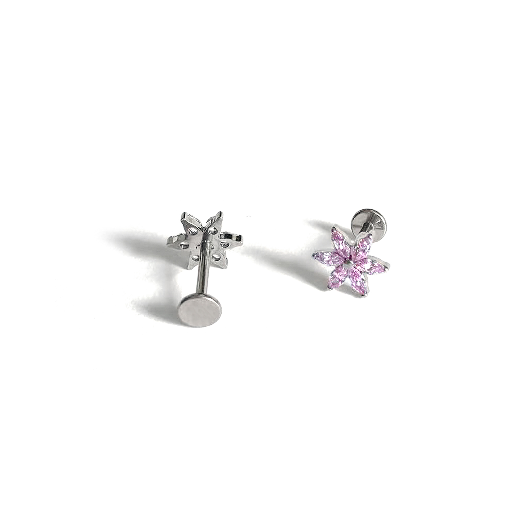 F136 Titanium 6-Marquise Flower Ear Stud Helix Cartilage Piercing