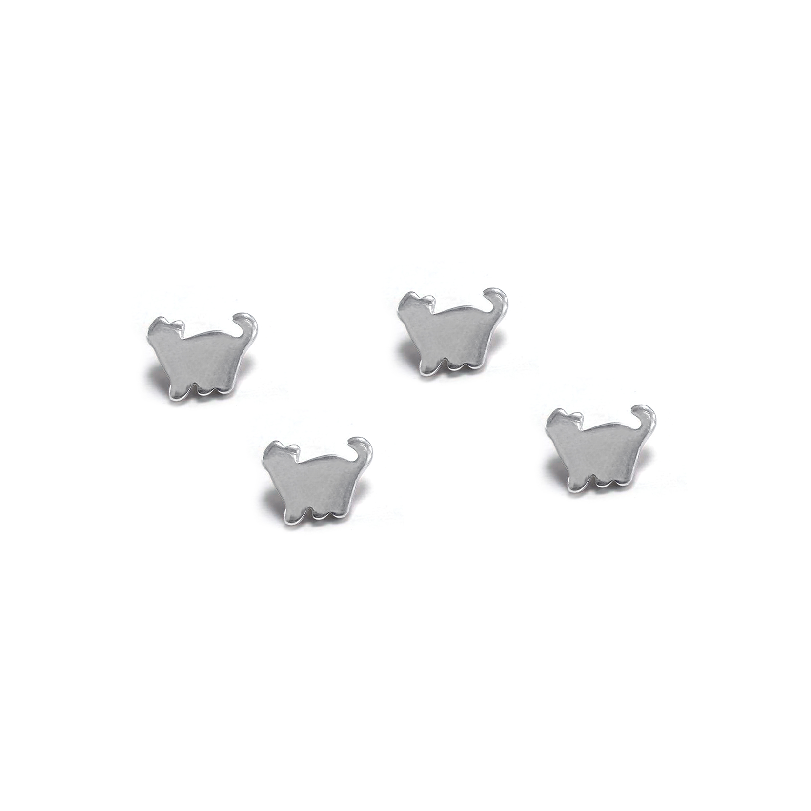 F136 Titanium Kitty Cat Ear Stud Helix Cartilage Piercing