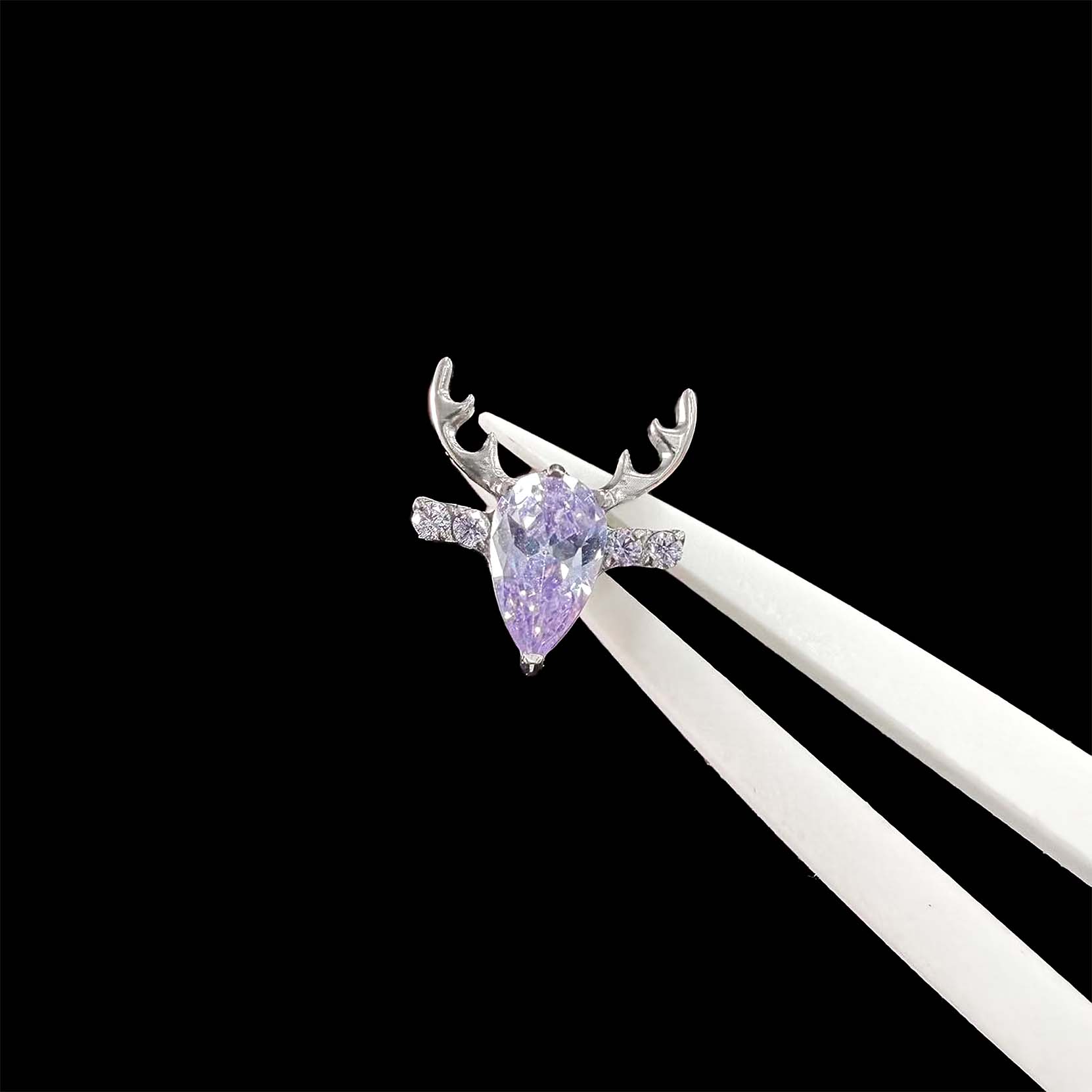 F136 Titanium Reindeer Head