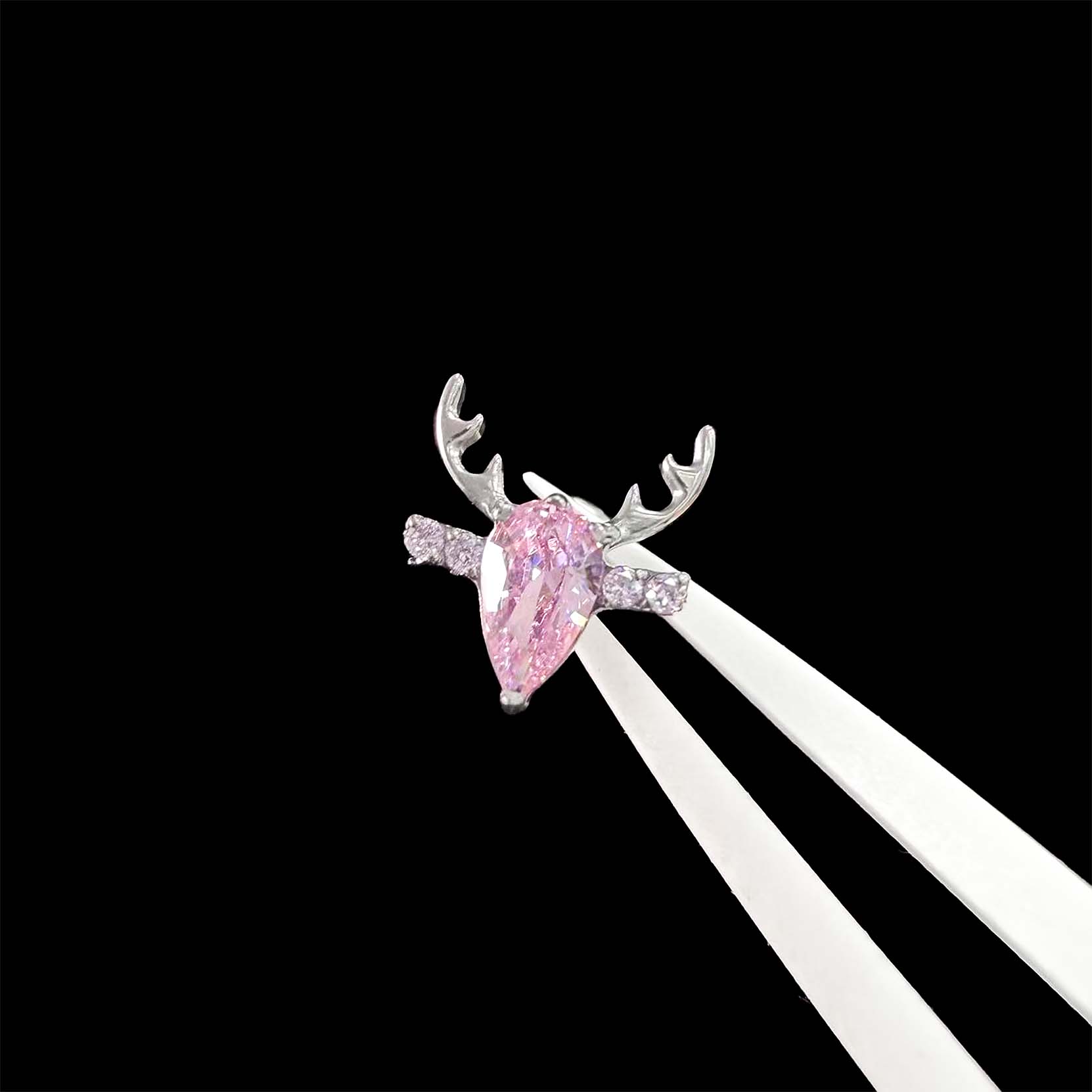 F136 Titanium Reindeer Head