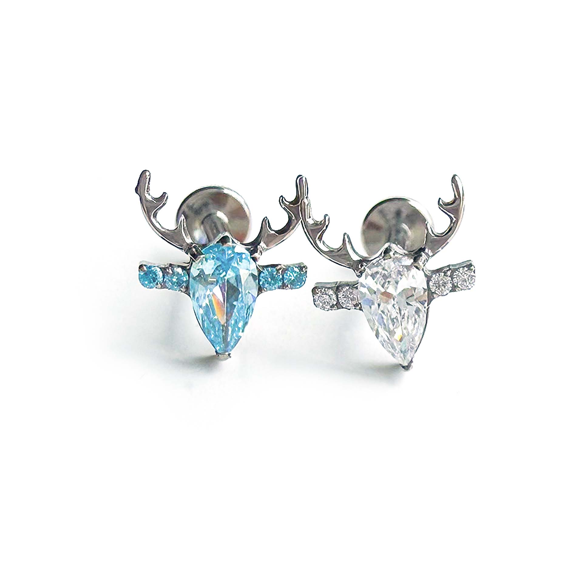 F136 Titanium Reindeer Head