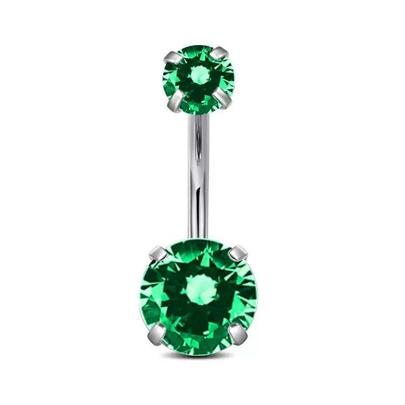 F136 Titanium 4-Prong Navel Ring Belly Button Piercing