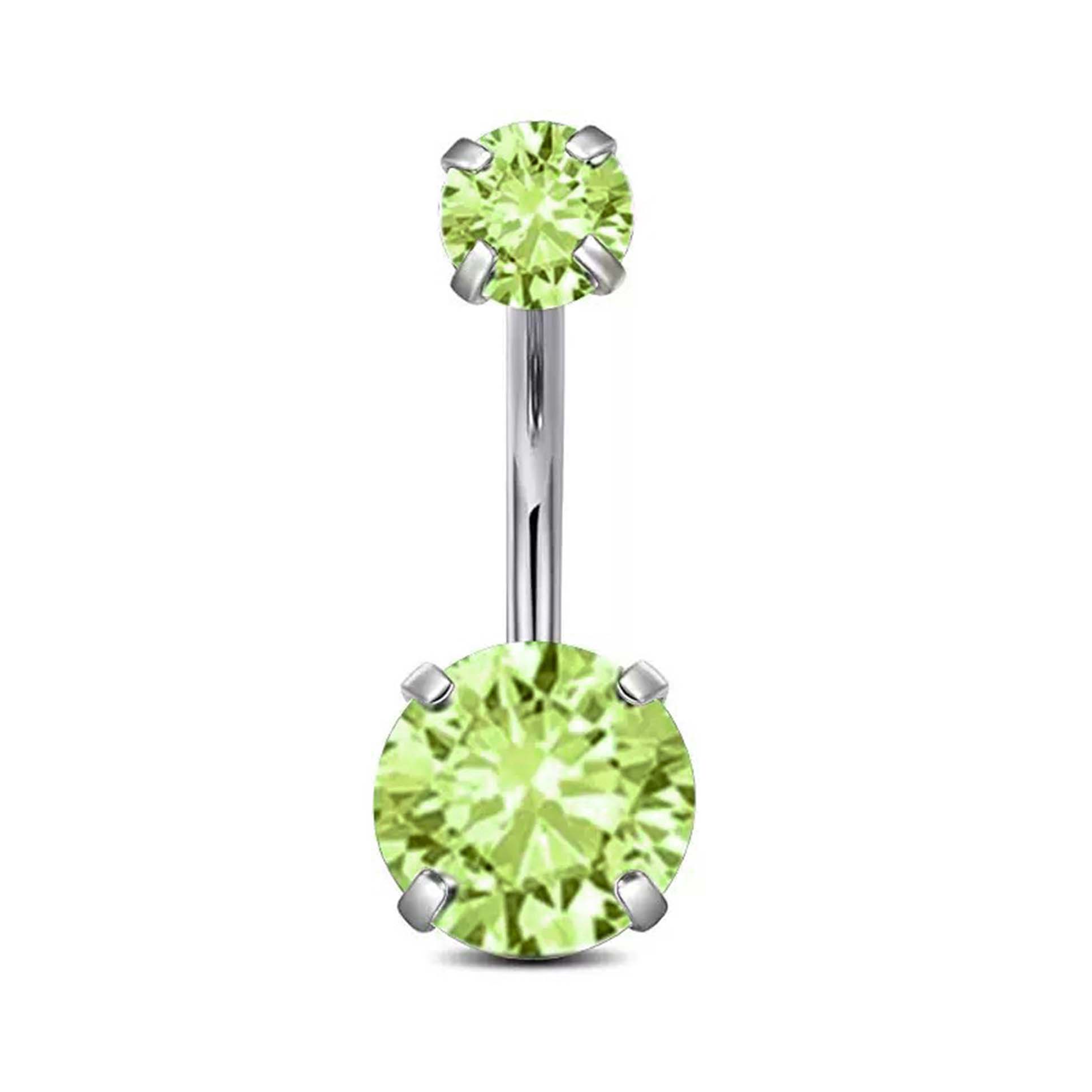 F136 Titanium 4-Prong Navel Ring Belly Button Piercing