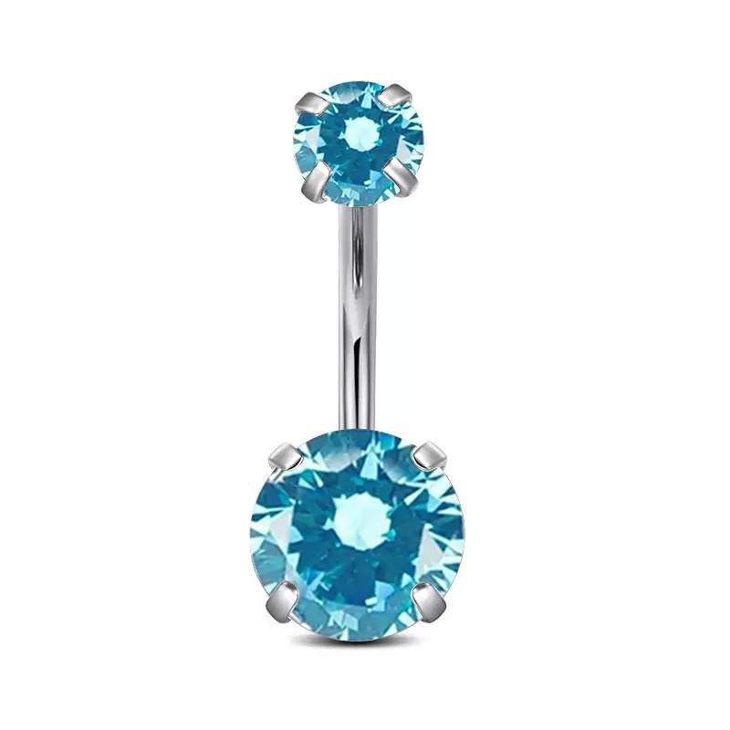 F136 Titanium 4-Prong Navel Ring Belly Button Piercing
