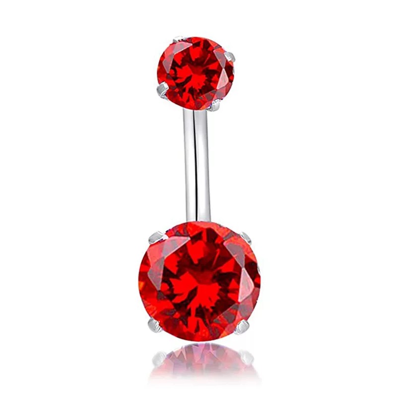 F136 Titanium 4-Prong Navel Ring Belly Button Piercing