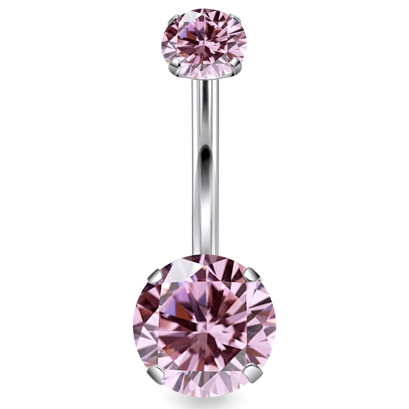 F136 Titanium 4-Prong Navel Ring Belly Button Piercing