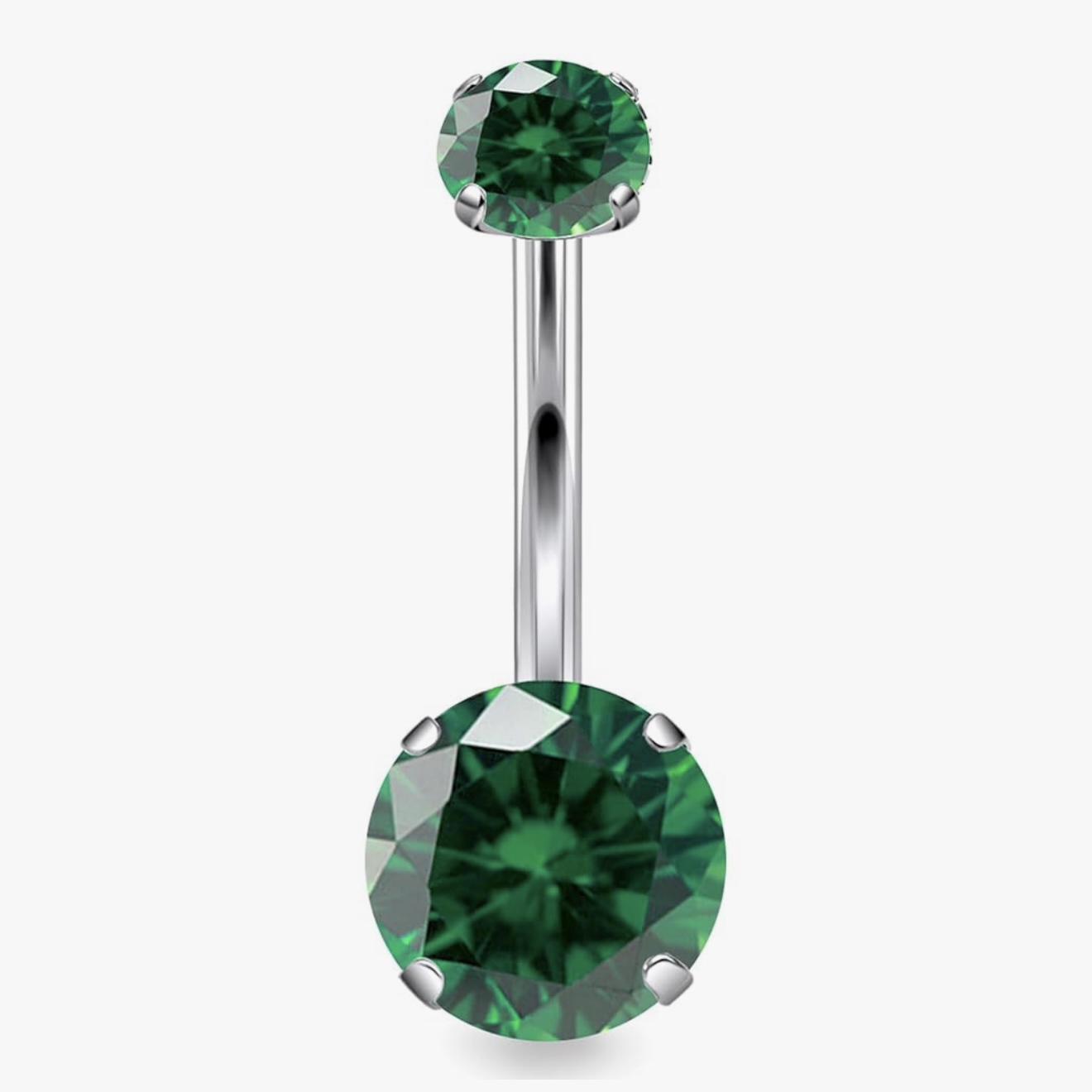 F136 Titanium 4-Prong Navel Ring Belly Button Piercing