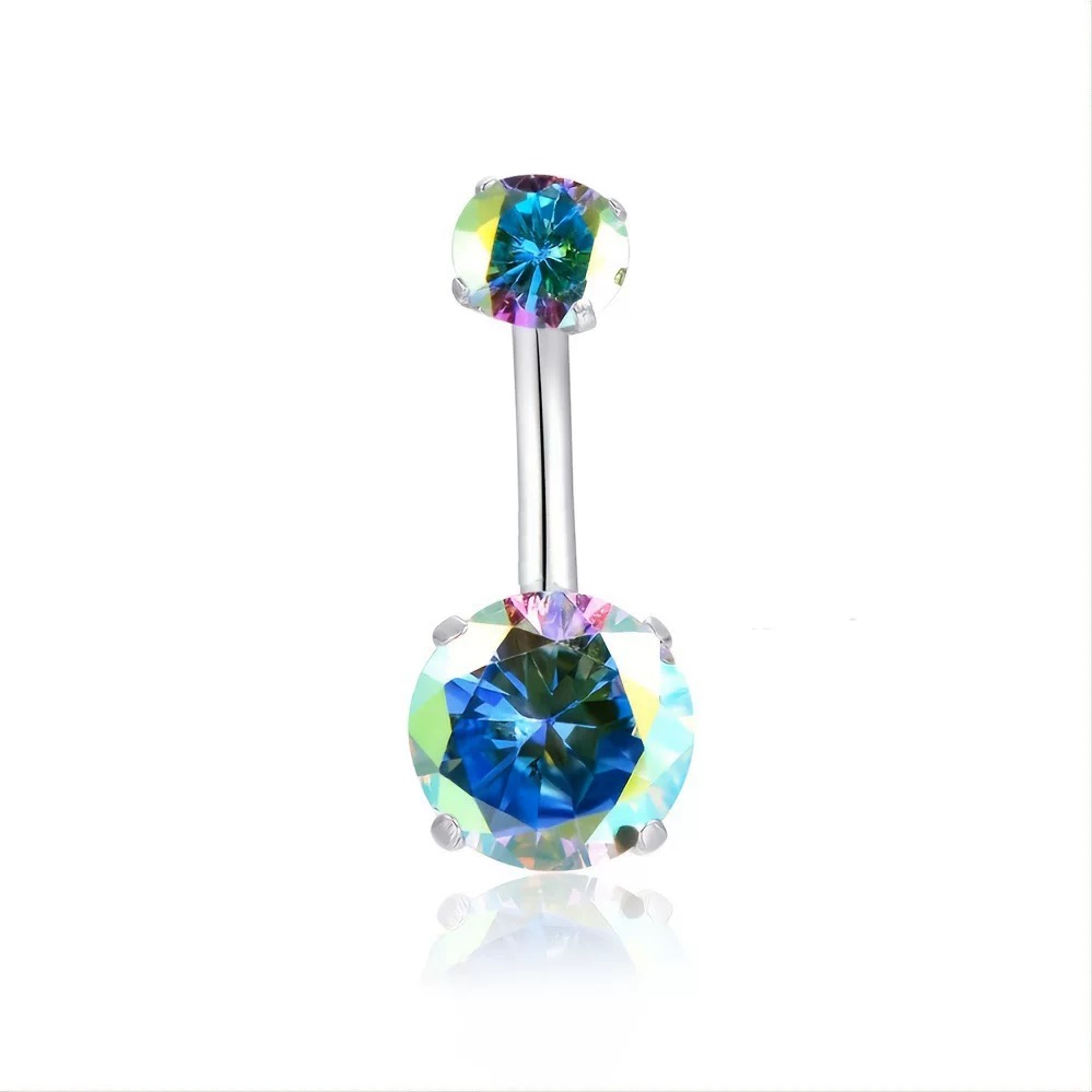 F136 Titanium 4-Prong Navel Ring Belly Button Piercing