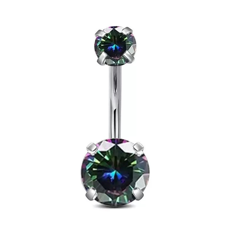 F136 Titanium 4-Prong Navel Ring Belly Button Piercing