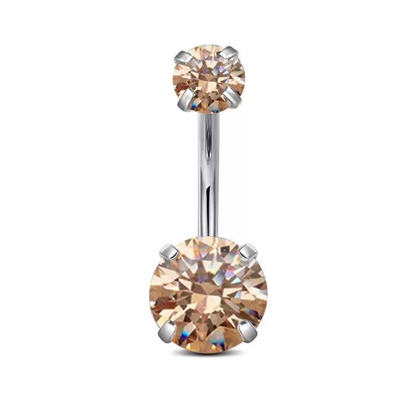 F136 Titanium 4-Prong Navel Ring Belly Button Piercing