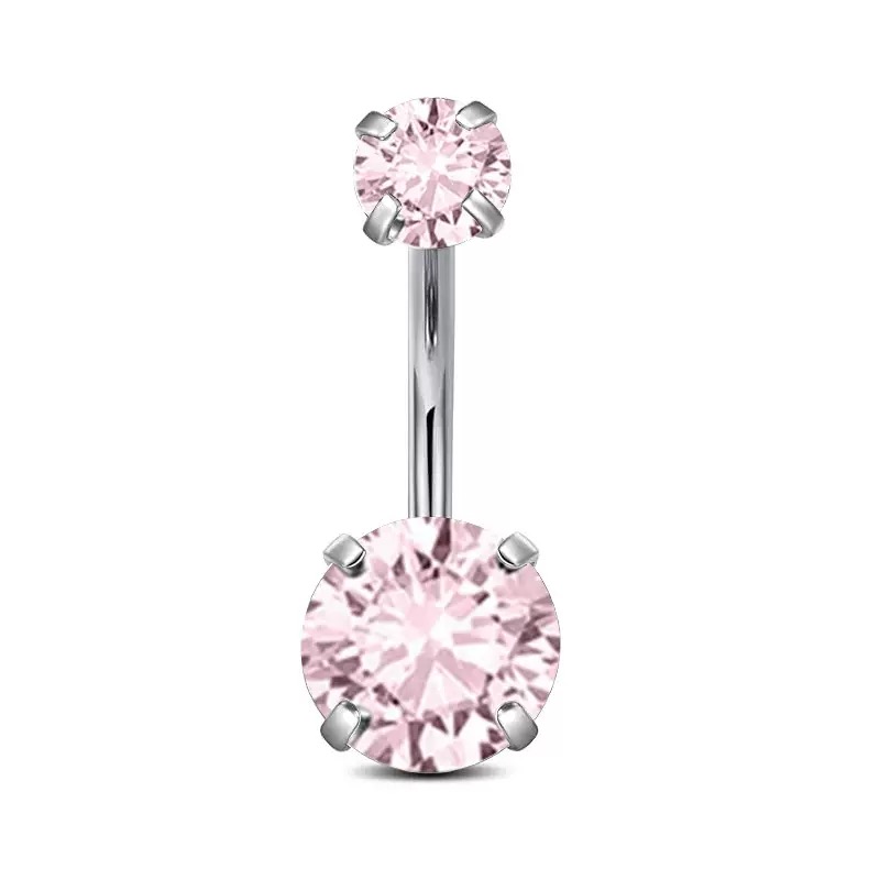F136 Titanium 4-Prong Navel Ring Belly Button Piercing