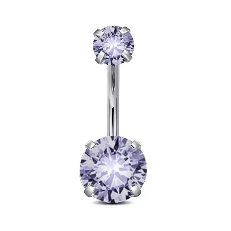F136 Titanium 4-Prong Navel Ring Belly Button Piercing