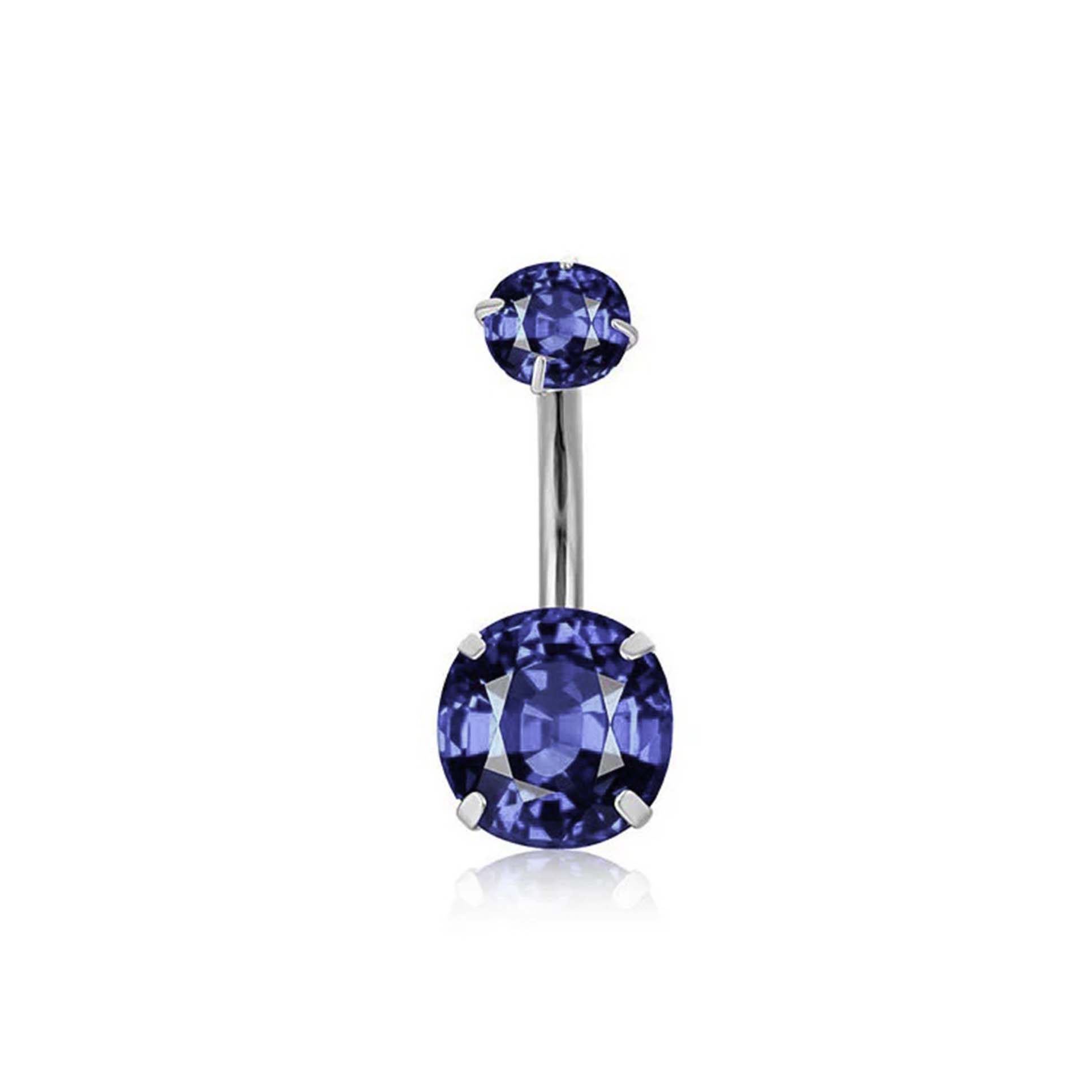 F136 Titanium 4-Prong Navel Ring Belly Button Piercing