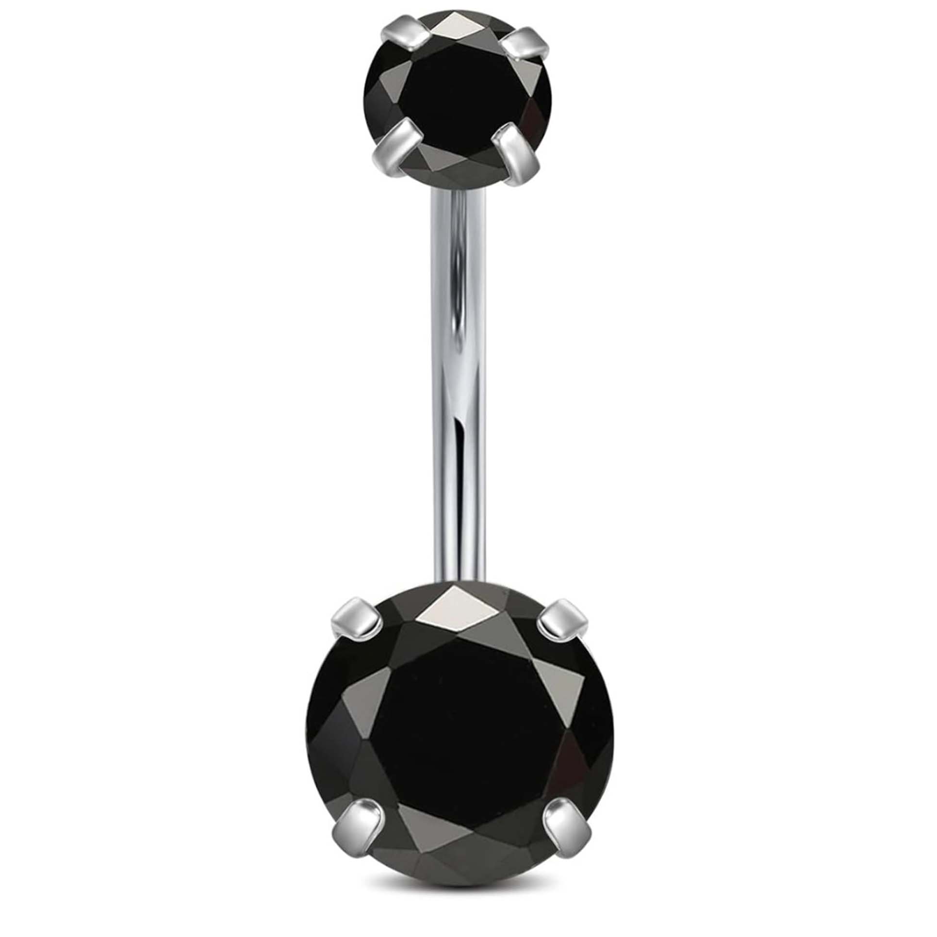 F136 Titanium 4-Prong Navel Ring Belly Button Piercing
