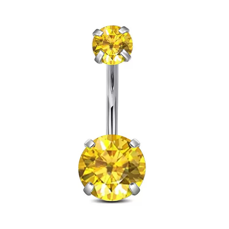 F136 Titanium 4-Prong Navel Ring Belly Button Piercing