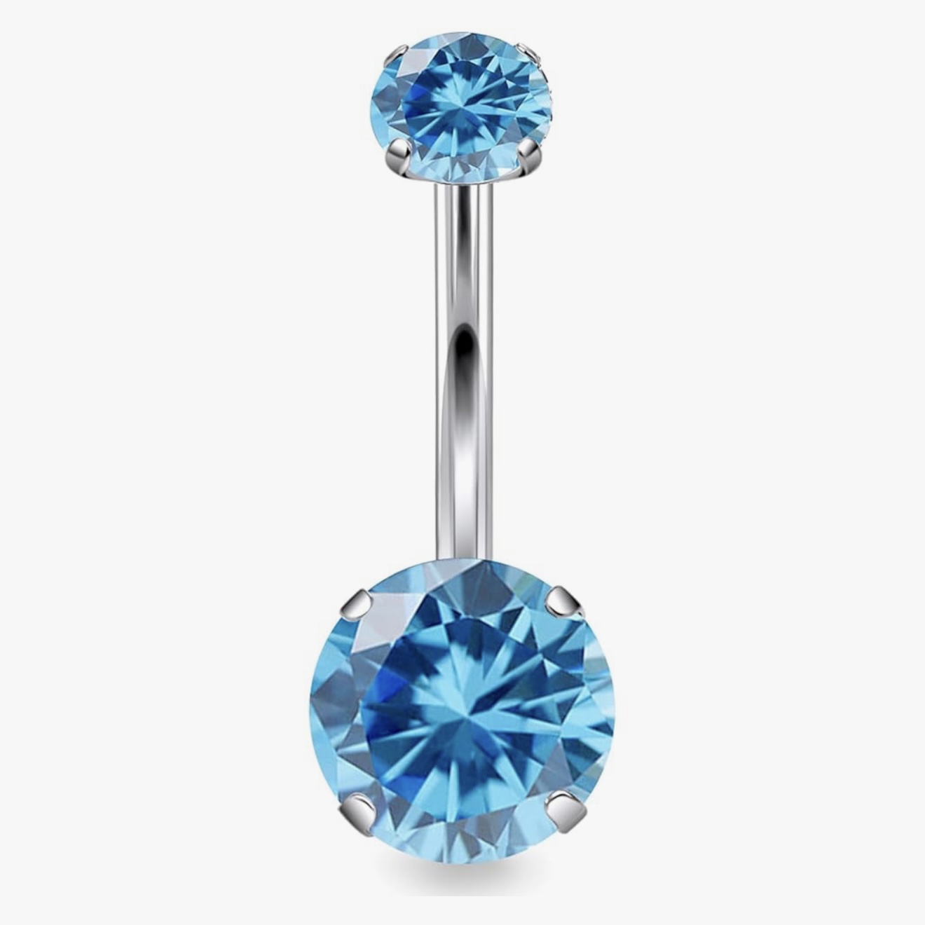 F136 Titanium 4-Prong Navel Ring Belly Button Piercing