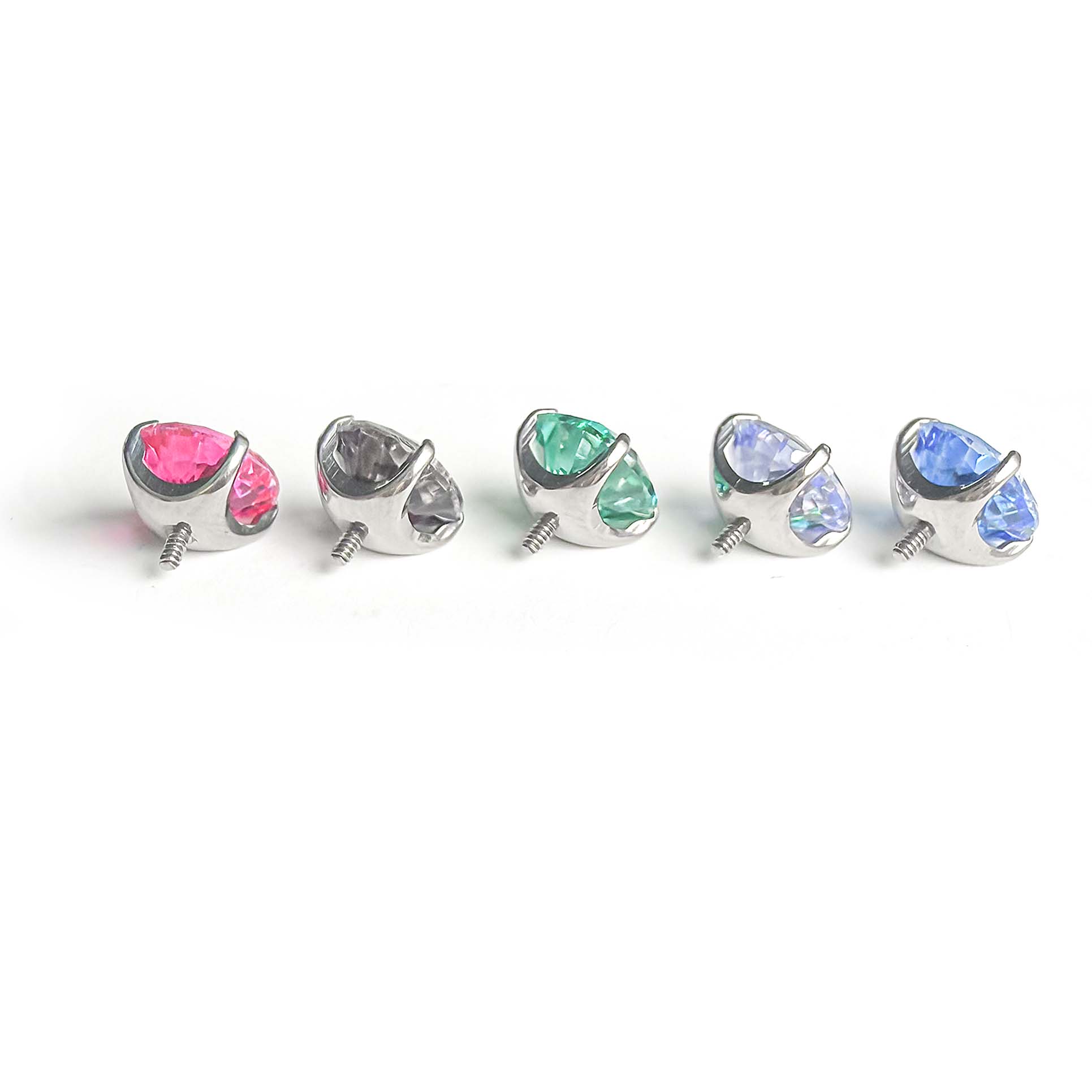 F136 Titanium Plated Base General Cut Ear Stud Helix Cartilage Piercing