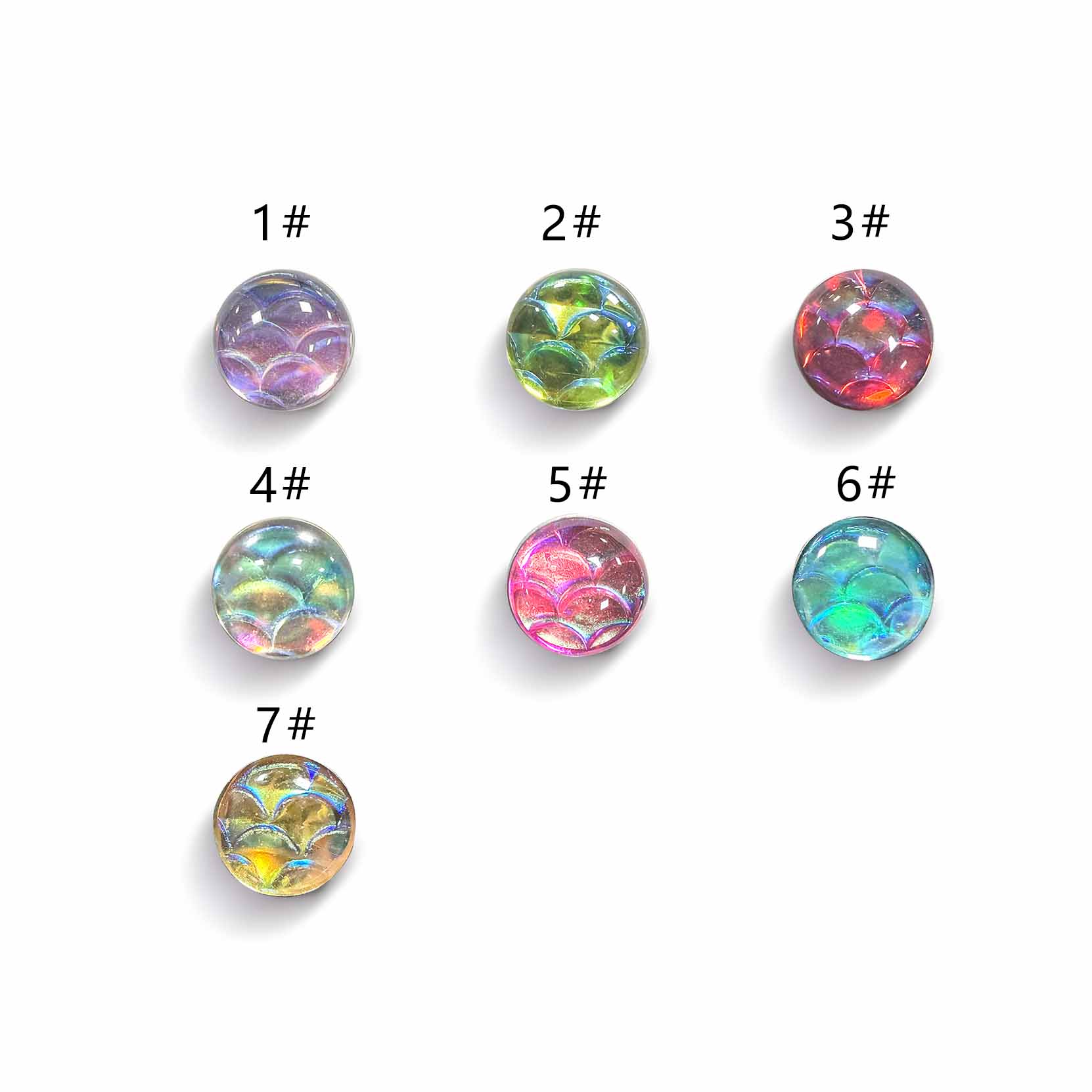 F136 Titanium Fish Scale Enamel Tongue Barbell