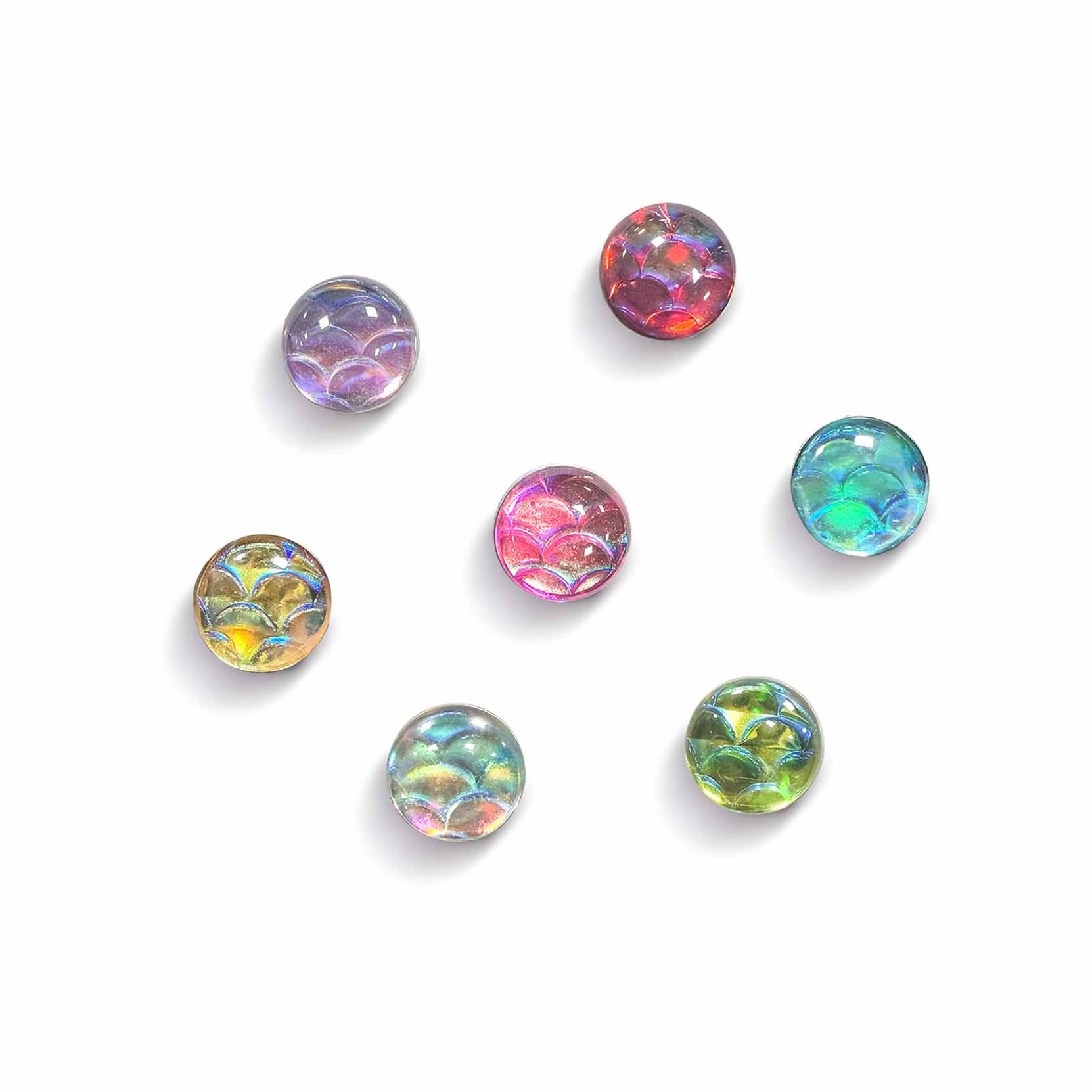 F136 Titanium Fish Scale Enamel Tongue Barbell